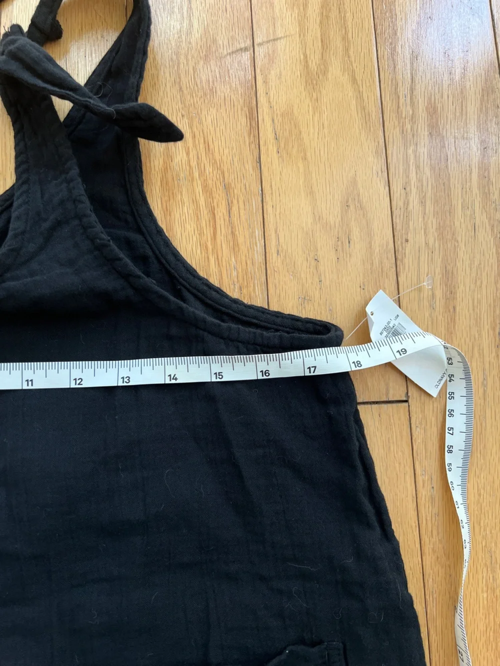 Old Navy Black Tie-Shoulder Romper